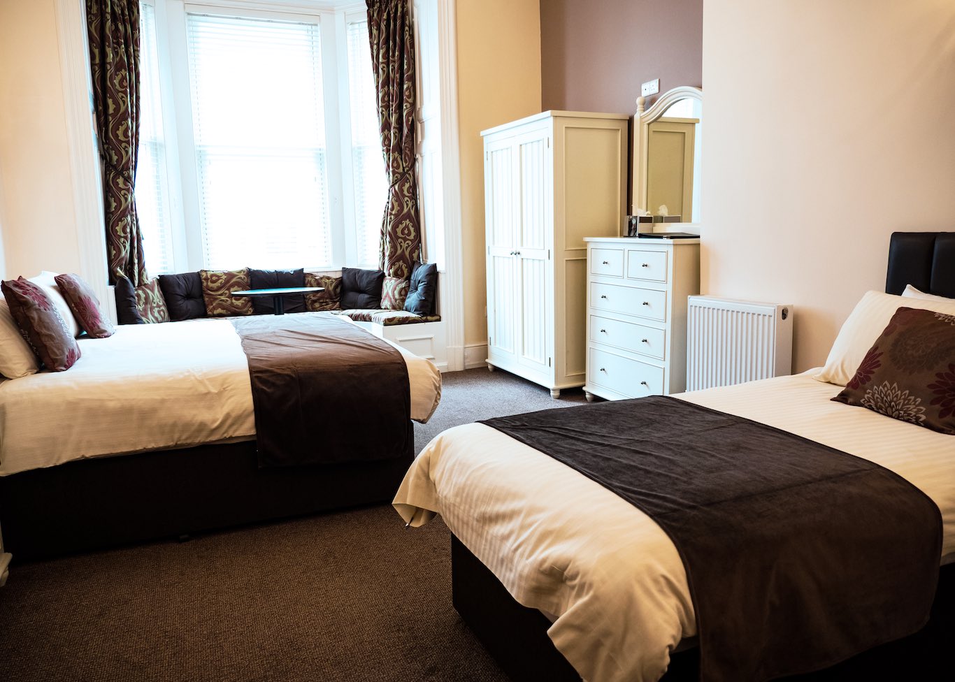 Triple room in HQ Bar and Restaurant Isle of Man