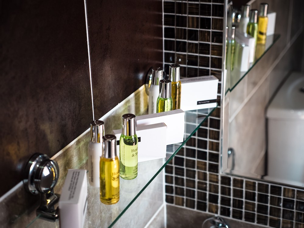Bathing products at the HQ Bar, Isle of Man